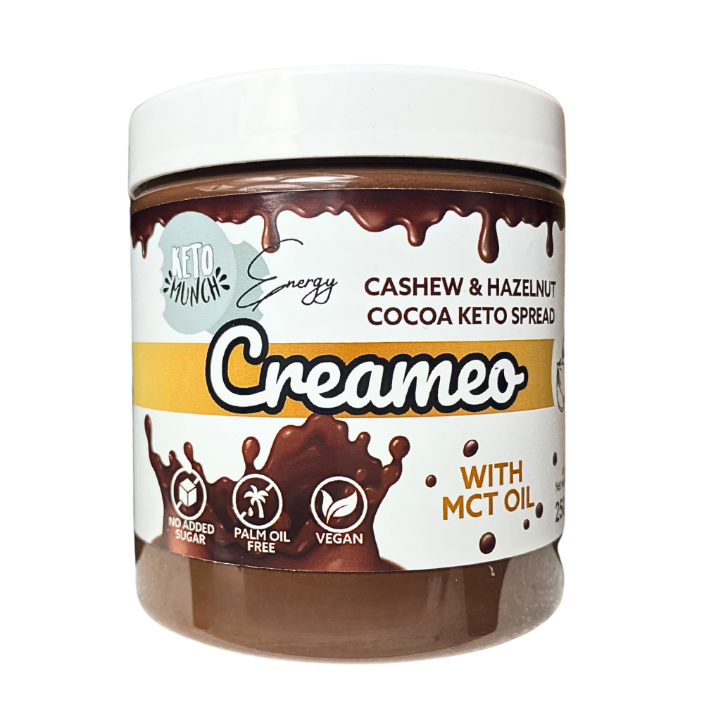Keto Munch Creameo - Cashew & Hazelnut Cocoa Keto Spread (batch best before: 31 Aug)