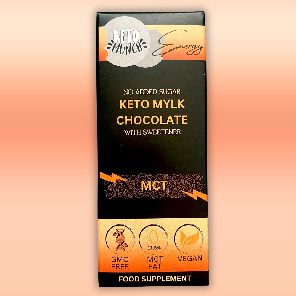 Keto Munch ENERGY - MCT Keto Mylk Chocolate Bar 40g