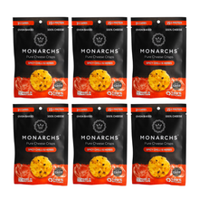 Load image into Gallery viewer, Monarchs Pure Cheese Crisps Spicy Chilli &amp; Herbs - (6 Pack)