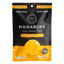 Load image into Gallery viewer, Monarchs Pure Cheese Crisps Tangy Mature Cheddar