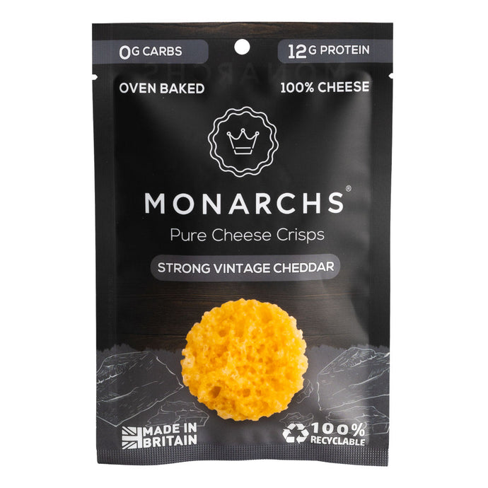 Monarchs Pure Cheese Crisps Strong Vintage Cheddar