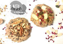 Load image into Gallery viewer, 4 Pack Keto Low Carb Raw Energy Cookies &#39;Powered by Fat&#39; - Mixed Box - 2xVanilla Raspberry &amp; 2x Nutty Caramel - 4 Cookies Pack (4 x 30g),keto-munch-bites.