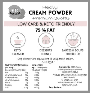 Heavy Cream Powder 75% Fat