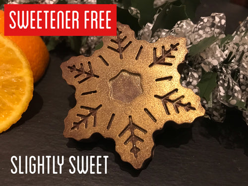 Keto Sweetener Free No Added Sugar Cream Orange Chocolate Snowflake